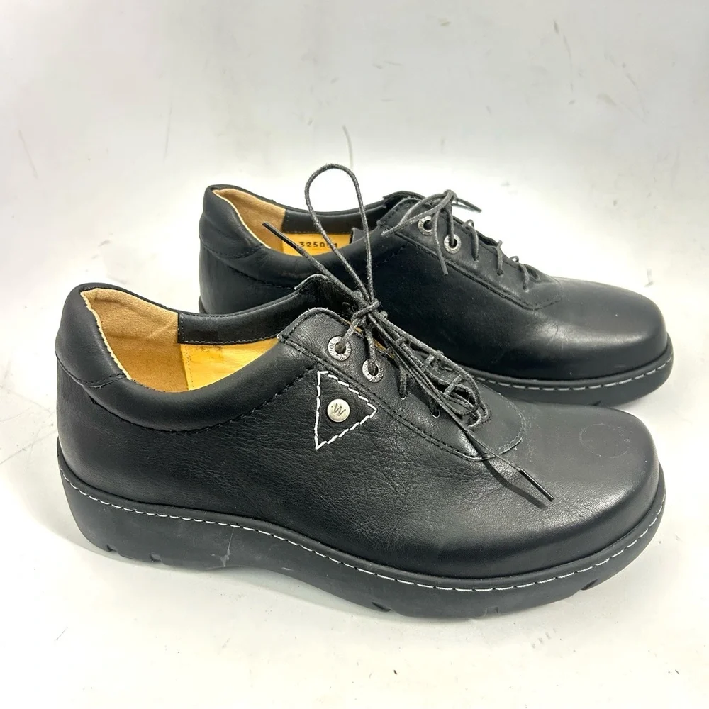 Wolky Women's Fantasy Lace-Up Leather Comfort Shoe Size EU 39 Us 8 NWOB